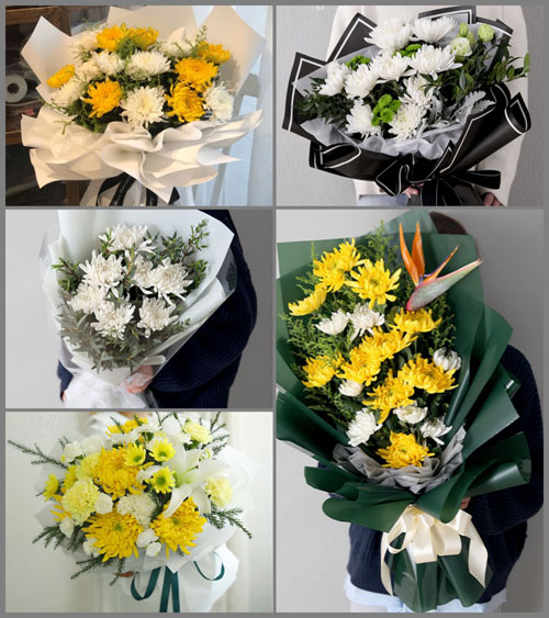 浙江省绍兴诸暨市直埠镇紫草坞村白事花束代送